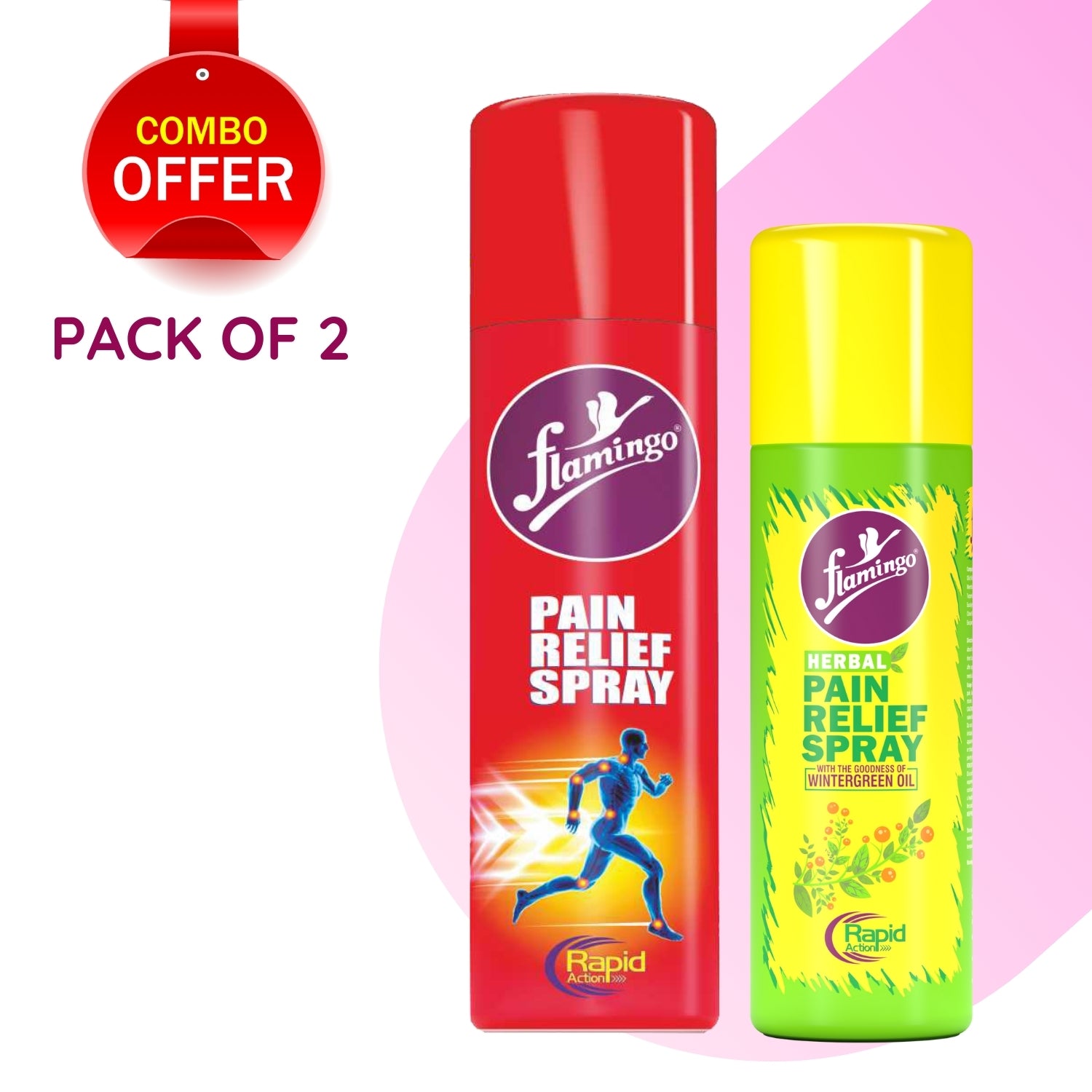 Flamingo Pain Relief Spray Combo Pack of 2