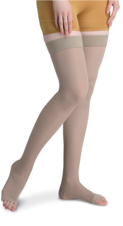 Burima Surgicals - Flamingo Varicose Vein Stockings are specially designed  such that it gives uniform compression & relief from pain. It is available  in premium & regular range.