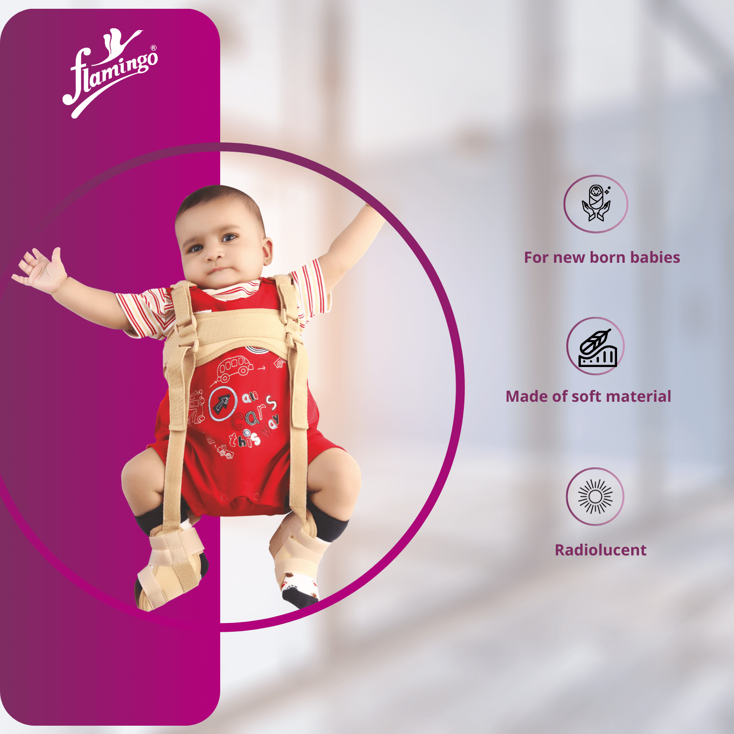 Flamingo Pavlik Harness
Hip Dislocation Treatment Harness
Developmental Dysplasia of Hip Support
Newborn Hip Dislocation Brace
Infant Hip Stabilizer
