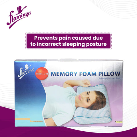 Premium Memory Foam Pillow – Flamingo Health